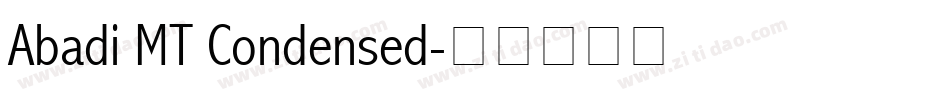 Abadi MT Condensed字体转换